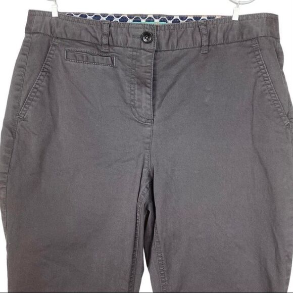 Boden Straight Leg Gray Chino Pants Women’s Size 6 Stretch Cotton Blend - Picture 3 of 6